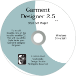 Garment Designer Style Set 1-pattern making software additional styles