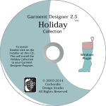 Garment Designer Holiday-pattern making software additional designs