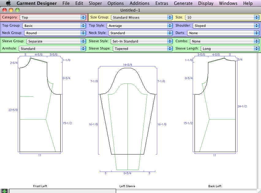 Garment Designer Screen Mac