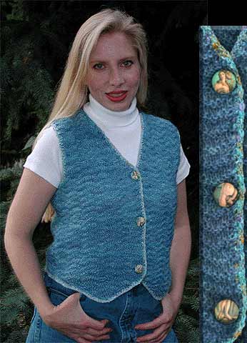 Venus Vest - Hand Knit or Machine Knit