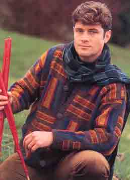 Samhain Jacket - Hand knit, Aran weight wool