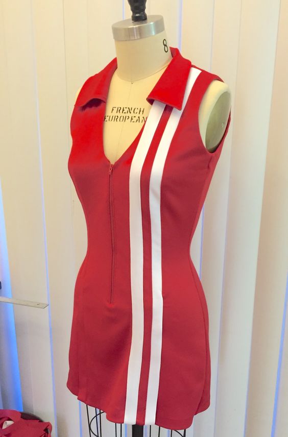 Red racer dress