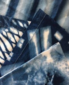 Samples of Indigo and Shibori