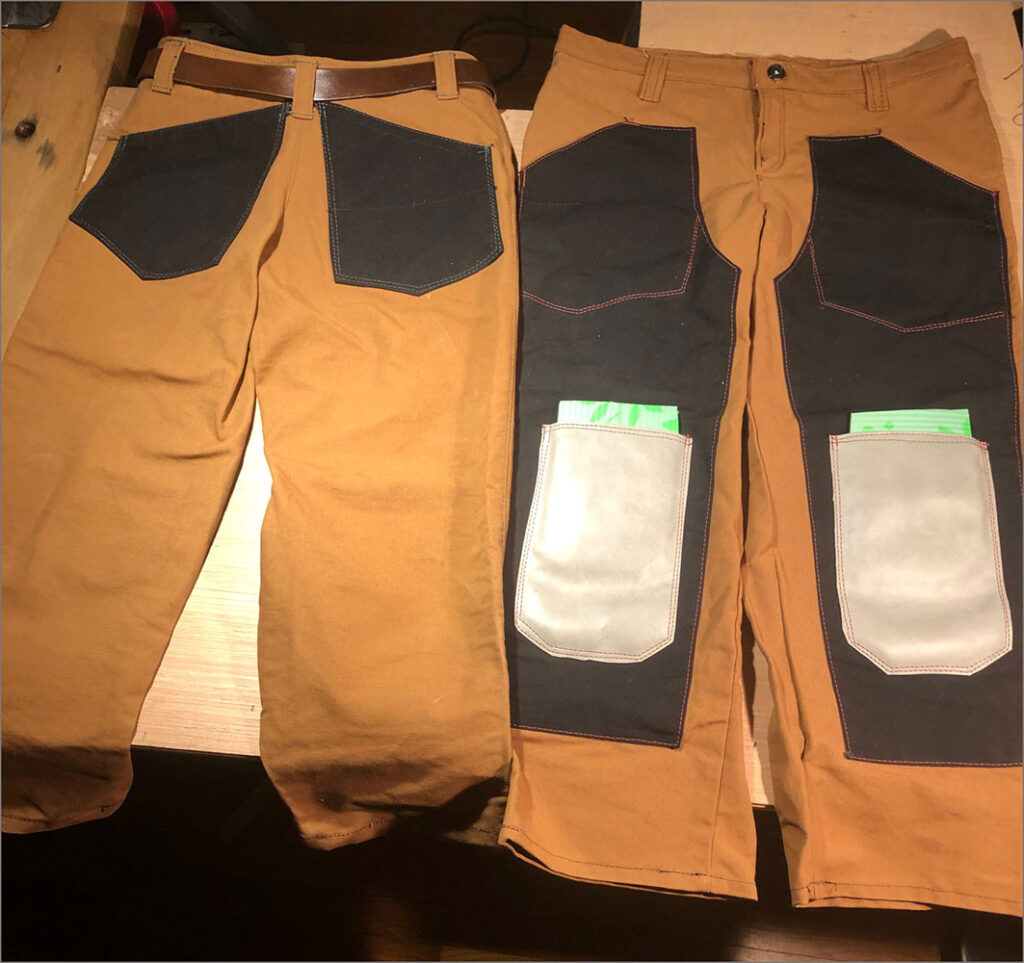 A picture containing indoor, trouser, clothes, several
Description automatically generated